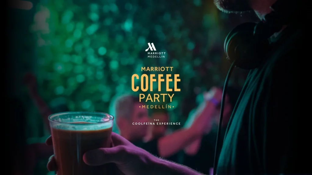 Marriott en La Moda de los Coffee Party. Las fiestas de Café en Medellín