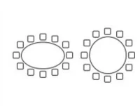 mesa redondas y ovaladas